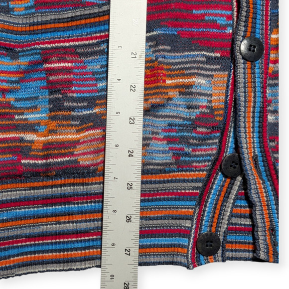 Missoni Sport Jacquard Knit Cardigan Sweater Multicolor Italy Size 58 XL-XXL - Picture 15 of 16